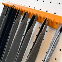 Takataka - fixed tie rack - 25 hooks - orange 3